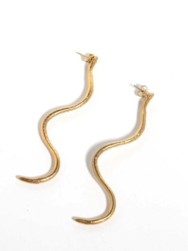 Venom Earrings II - Corail Blanc