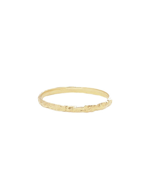Bracelet en or massif texturé - Corail Blanc