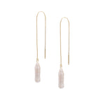 Thread Pearl Earring in Gold - Corail Blanc