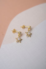 Star Opal Stud - Corail Blanc