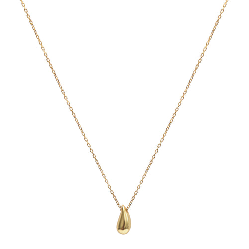 Water Drop Necklace in Gold - Corail Blanc