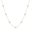Lola Flower Necklace in Gold - Corail Blanc