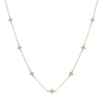 Lola Flower Necklace in Gold - Corail Blanc