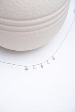 Celestial Charm Necklace in Silver - Corail Blanc