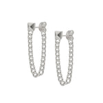 Chain Stud Silver - Corail Blanc