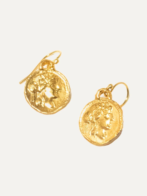 Artemis Small Earring in Gold - Corail Blanc