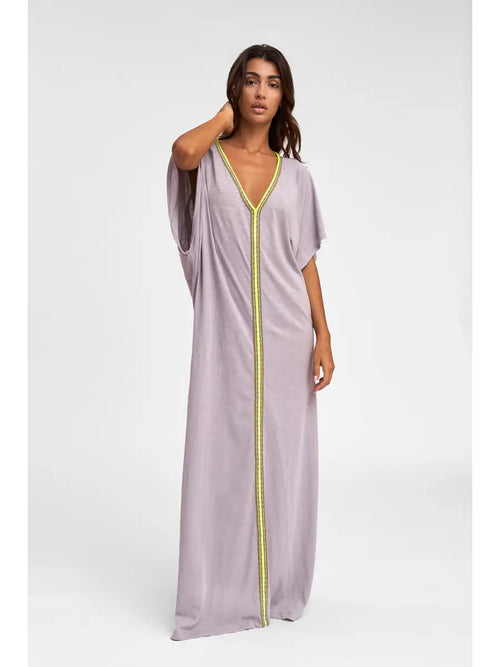 Grey Prima Abaya Dress - Corail Blanc