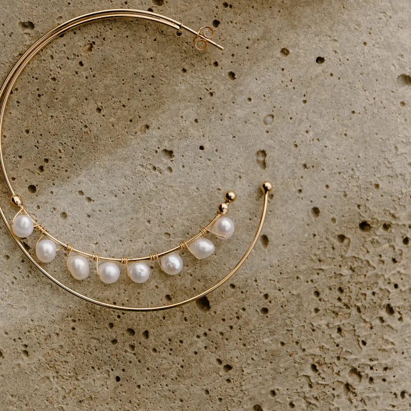 Tara Hoops - Corail Blanc