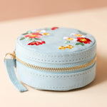 Flower blue jewelry box - Corail Blanc