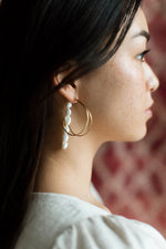 Maxi Bloom Earrings - Corail Blanc
