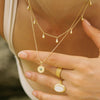 Monia Charm Necklace - Corail Blanc