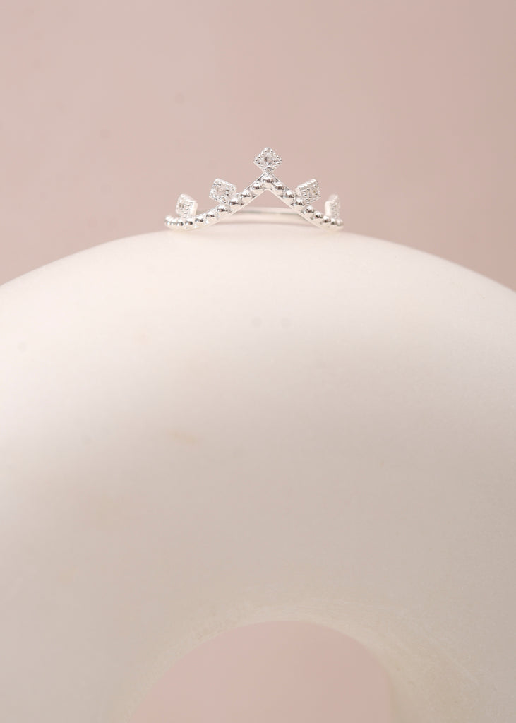 Juliette IV in Silver - Corail Blanc