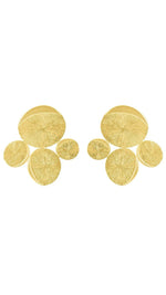 Orbit Earrings in Gold - Corail Blanc