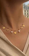 Isis Charm Necklace - Corail Blanc