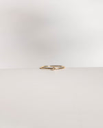 Solid Gold Solo Diamond Ring - Corail Blanc