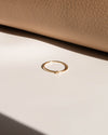 Solid Gold Solo Diamond Ring - Corail Blanc