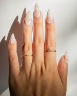 10kt Gold Diamond Alinea Ring 7 - Corail Blanc