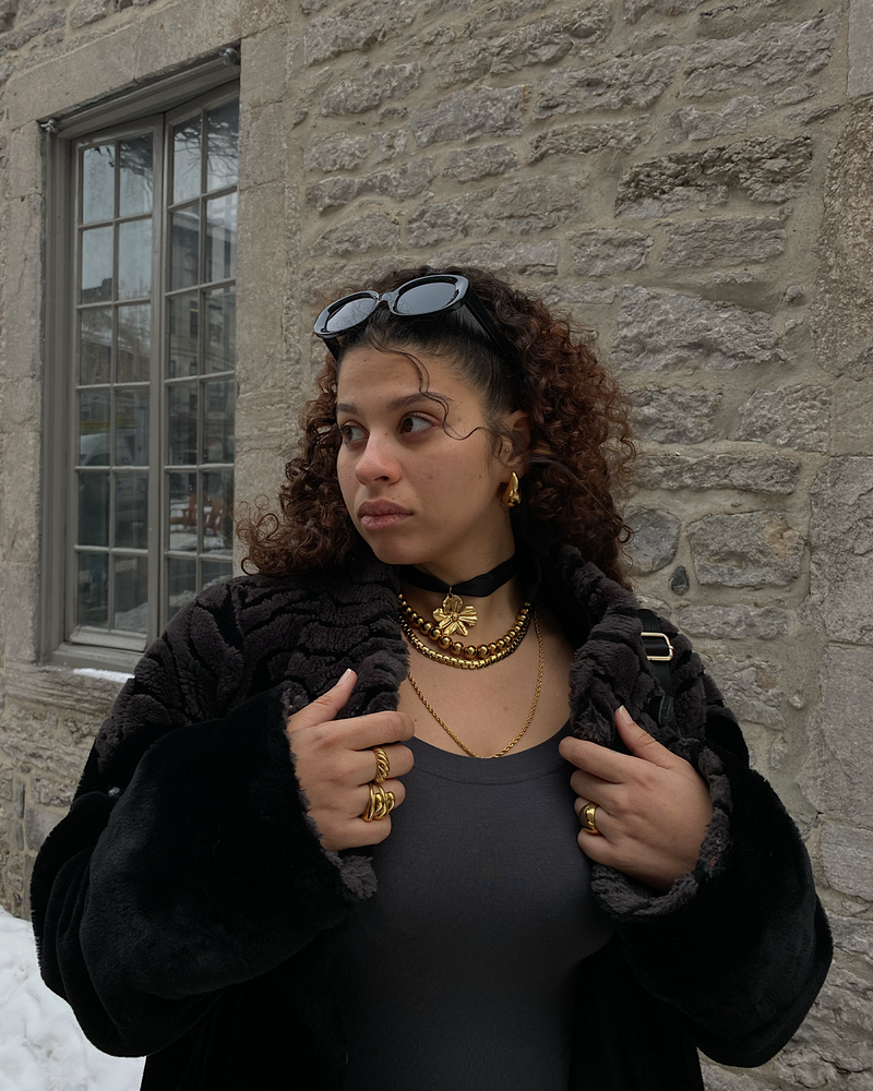 Twisted Rope Chain Necklace - Corail Blanc