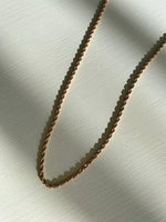 Twisted Rope Chain Necklace - Corail Blanc