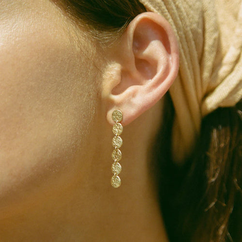 Azelia Earrings - Corail Blanc