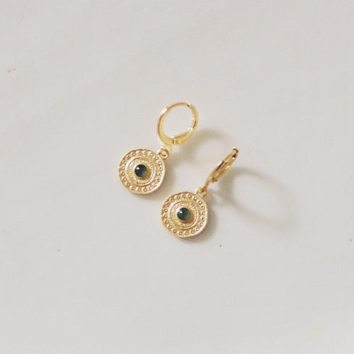 Alba Verde Earrings - Corail Blanc