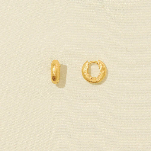 Anilla Mini Hoops - Corail Blanc