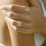 Arielle Ring - Corail Blanc
