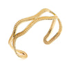 Etrusca Double Wave Bangle - Corail Blanc