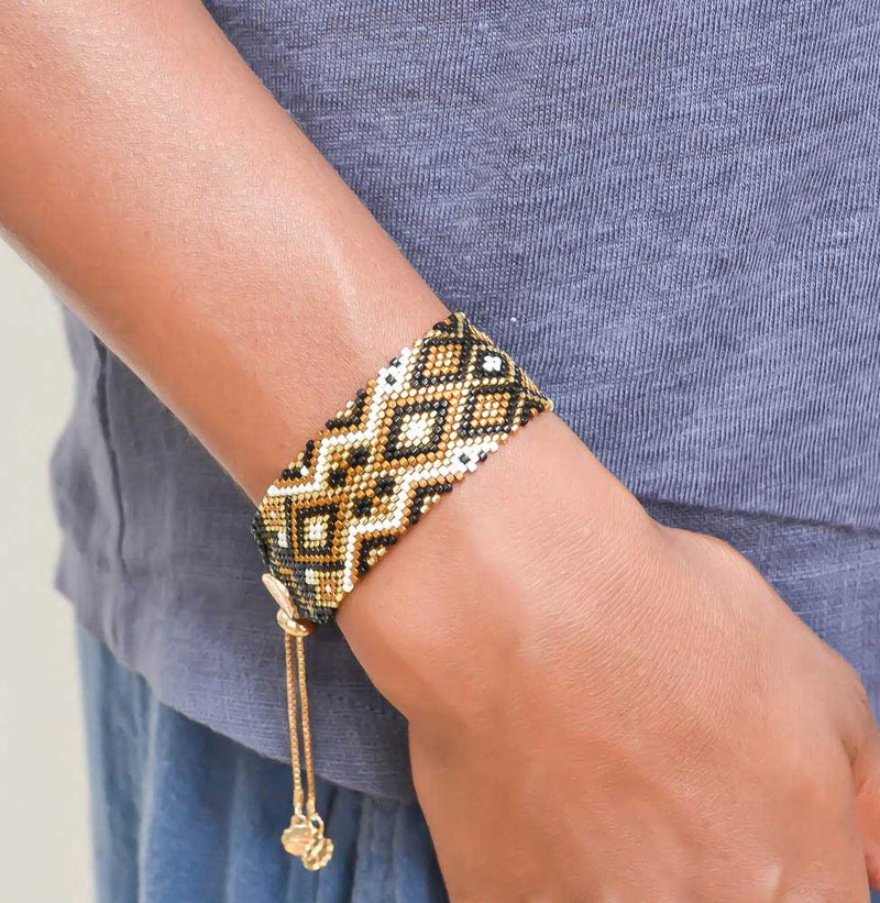 Tiva Woven Bracelet - Corail Blanc