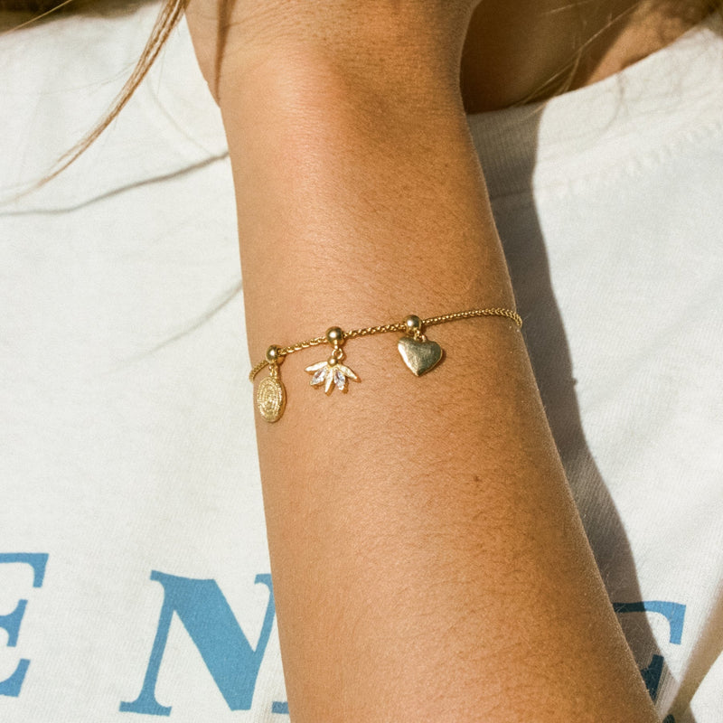 Irya Charm Bracelet - Corail Blanc