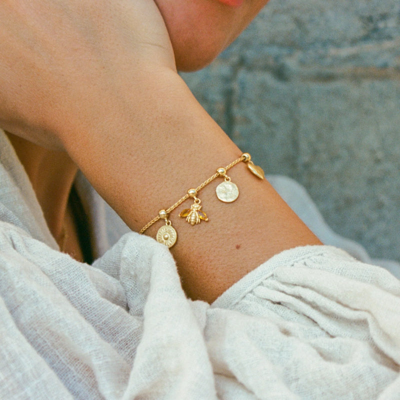 Miva Charm Bracelet - Corail Blanc