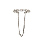 Chain Earcuff in Silver - Corail Blanc