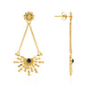 Radiating Bead Earrings - Corail Blanc