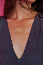 Ojo Small Necklace Silver - Corail Blanc