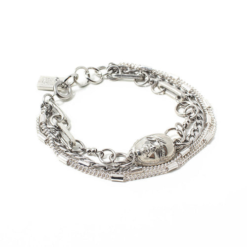 Fipola Bracelet in Silver - Corail Blanc