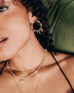Gemma Earring in Gold - Corail Blanc