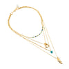 Kwal Necklace in Teal - Corail Blanc