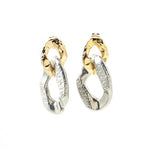 Mixi Earrings in Silver & Gold - Corail Blanc
