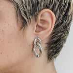 Mixi Earrings in Silver - Corail Blanc
