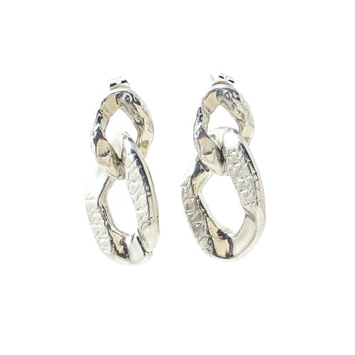 Mixi Earrings in Silver - Corail Blanc