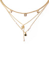 Muzo Necklace in Gold - Corail Blanc