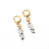 Naga Earrings in Silver & Gold - Corail Blanc