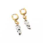 Naga Earrings in Silver & Gold - Corail Blanc