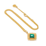 Malachite Necklace - Corail Blanc