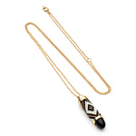 Totem Bullet Necklace in Black - Corail Blanc