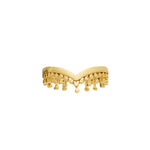 Etrusca Simple Wave Ring - Corail Blanc