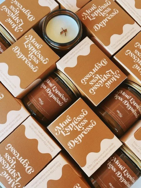 More Espresso Less Depresso - Corail Blanc