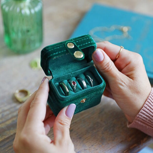 Ring Starry Night Jewelry Box in Teal c - Corail Blanc