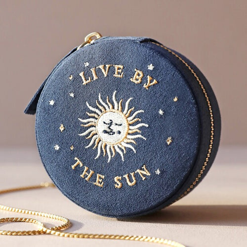 Sun & Moon Jewelry box in Navy - Corail Blanc