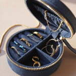Sun & Moon Jewelry box in Navy - Corail Blanc